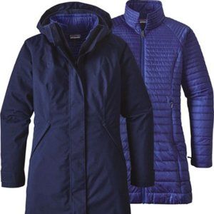 Patagonia Women's Vosque 3-in-1 Parka - Medium - Navy Blue